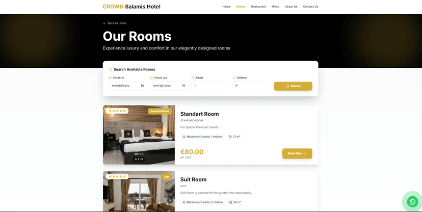 Crown Salamis Hotel - Mobile View