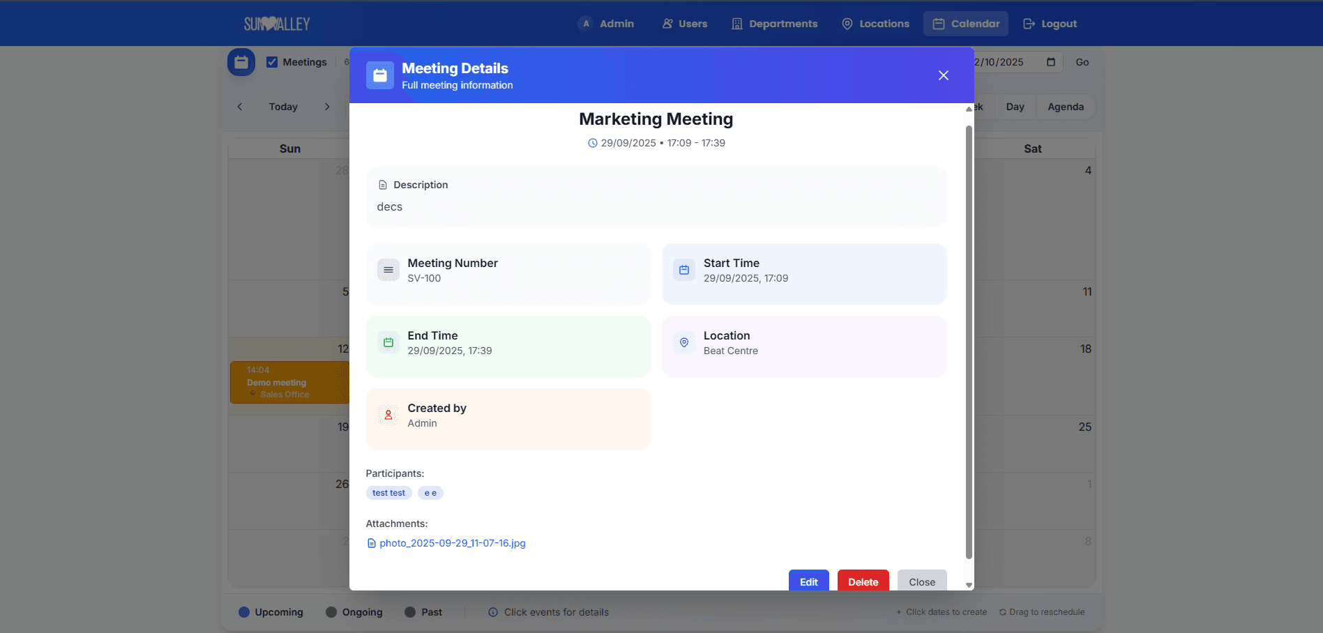 SV Meeting - User Management
