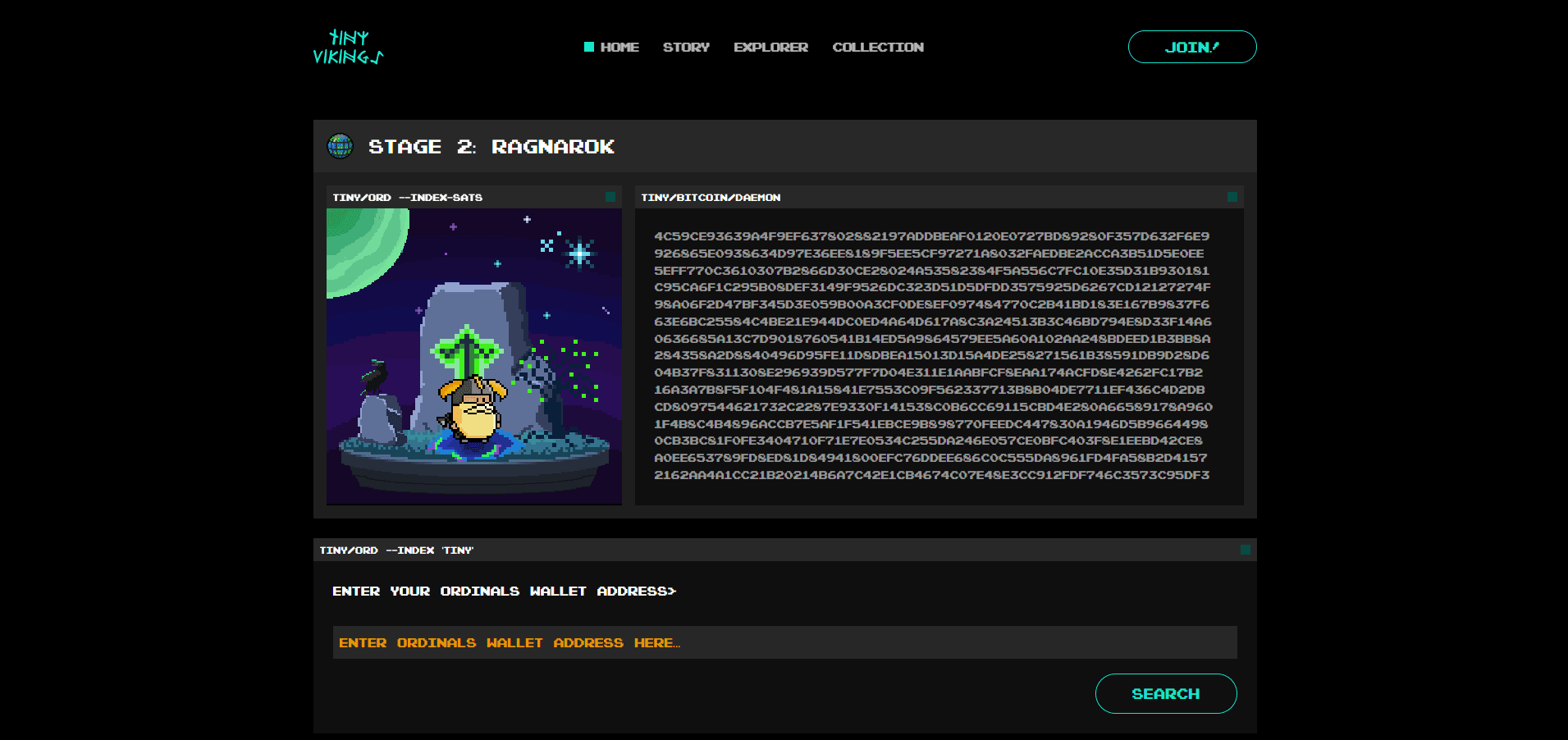 Tiny Vikings - Bitcoin Ordinals Project